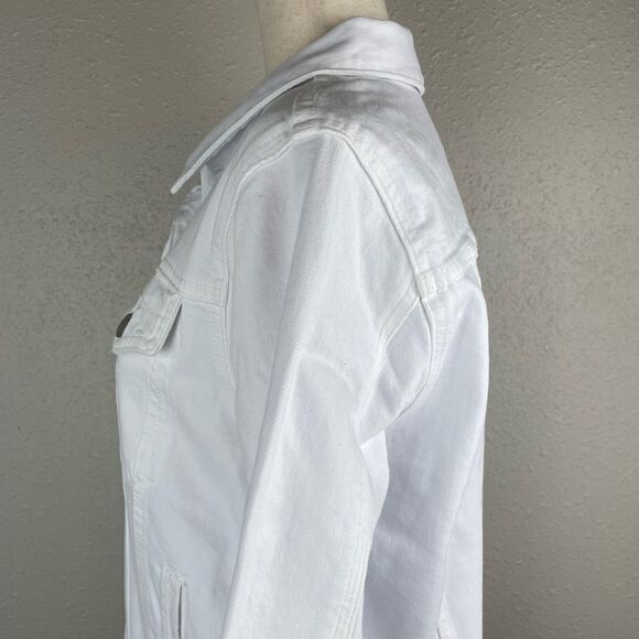 NWT Hudson Los Angeles White Denim Jacket Size S - Picture 4 of 9